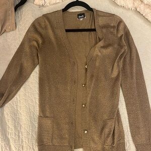 VINTAGE Metallic gold D&G cardigan